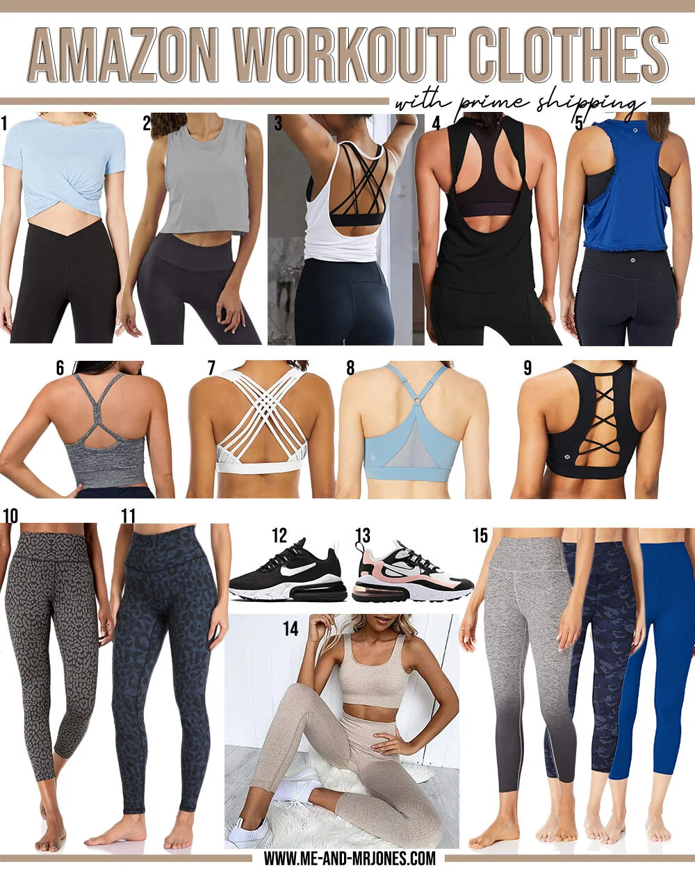 WISH LIST WEDNESDAY AMAZON WORKOUT CLOTHES Me and Mr. Jones